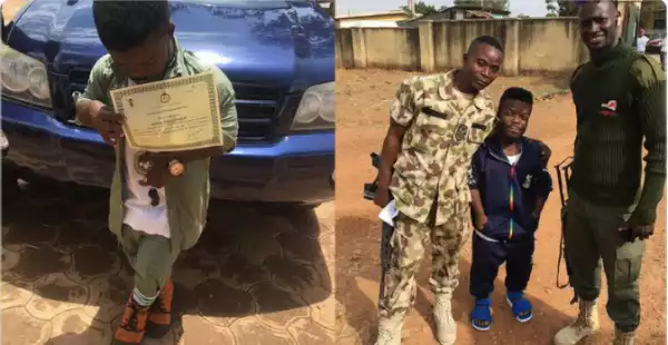Outgoing Corps member shows of his NYSC certificate & new car as he hints on meeting his wife in the state